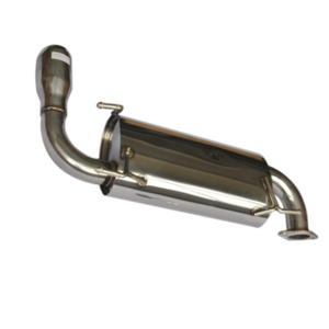 Bolt On Muffler ~90-97 Miata 2.5" Stainless Steel 201 Mirror Polished Exhaust System