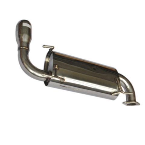 Bolt On Muffler ~90-97 Miata 2.5" Stainless Steel 201 Mirror Polished Exhaust System