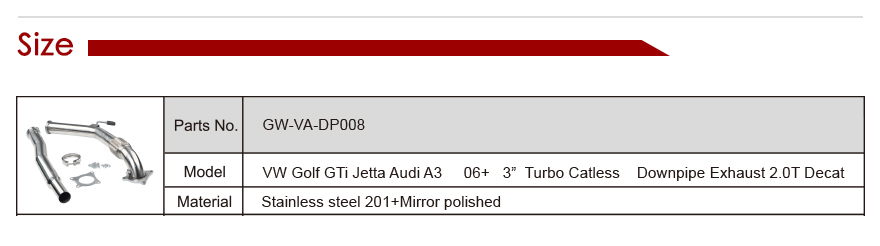 exhaust downpipe