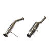 Cat Back Exhuast 89-94 204sx S13 3" Pipe N1 4"Tip Stainless Steel 201 Mirror Polished Exhaust System