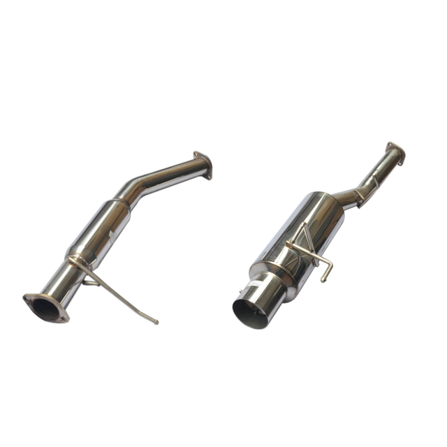 Cat Back Exhuast 89-94 204sx S13 3" Pipe N1 4"Tip Stainless Steel 201 Mirror Polished Exhaust System