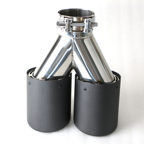 Stainless Steel Carbon Fiber Exhaust Tip