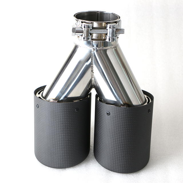 Stainless Steel Carbon Fiber Exhaust Tip