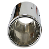 GRWA High Stainless 201double Wall Mirror Polished Car Exhaust Tip