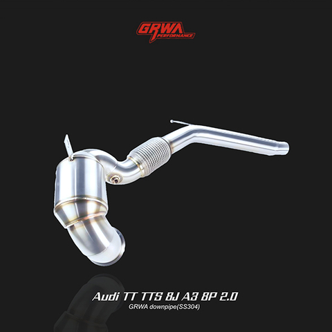 downpipe for Audi TT TTS and A3 8P models to improve airflow and enhance audi a3 exhaust performance and turbo response.