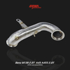 High-flow downpipe for Benz M139 A45/A45S 2.0T, part of mercedes benz exhaust system for AMG tuning.