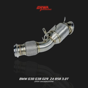High-quality BMW B58 G30 downpipe improves exhaust flow, turbo response, and BMW performance exhaust sound.