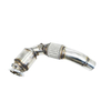 BMW M5 F10 with Catalytic Converter, Euro 4, Metal Carrier 200 Cel Stainless Steel 304+brushed Exhaust Downpipe