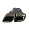 Benz W212 E-CLASS 2014 Black Painted Chrome Black Stainless Steel 304 Mirror Polished Exhaust Tip
