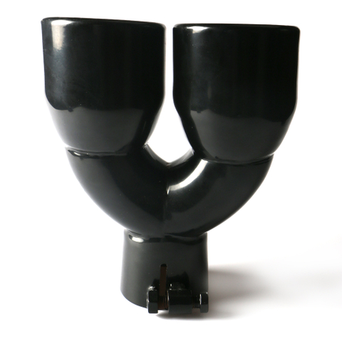 Stainless Steel 409 Black Painted Single Wall Exhaust Tip