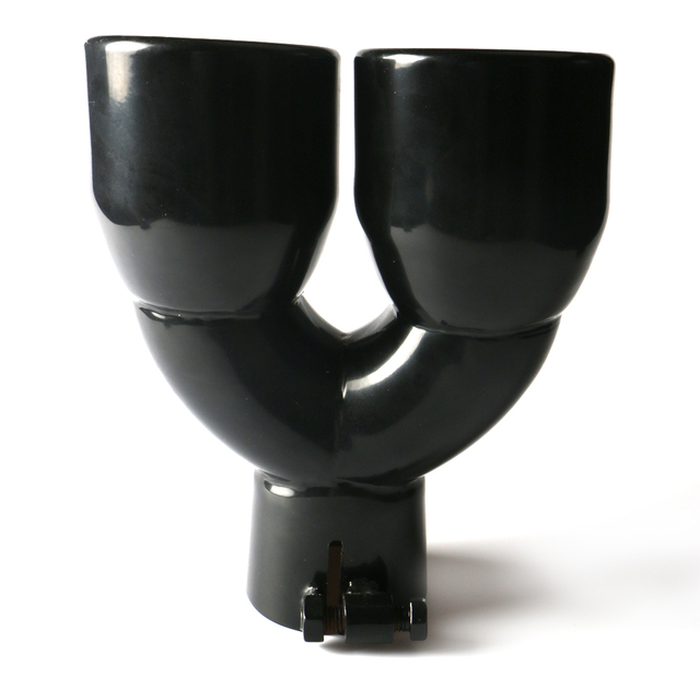 Stainless Steel 409 Black Painted Single Wall Exhaust Tip
