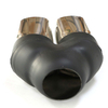 Stainless Steel Black Painted Single Wall Exhaust Tip