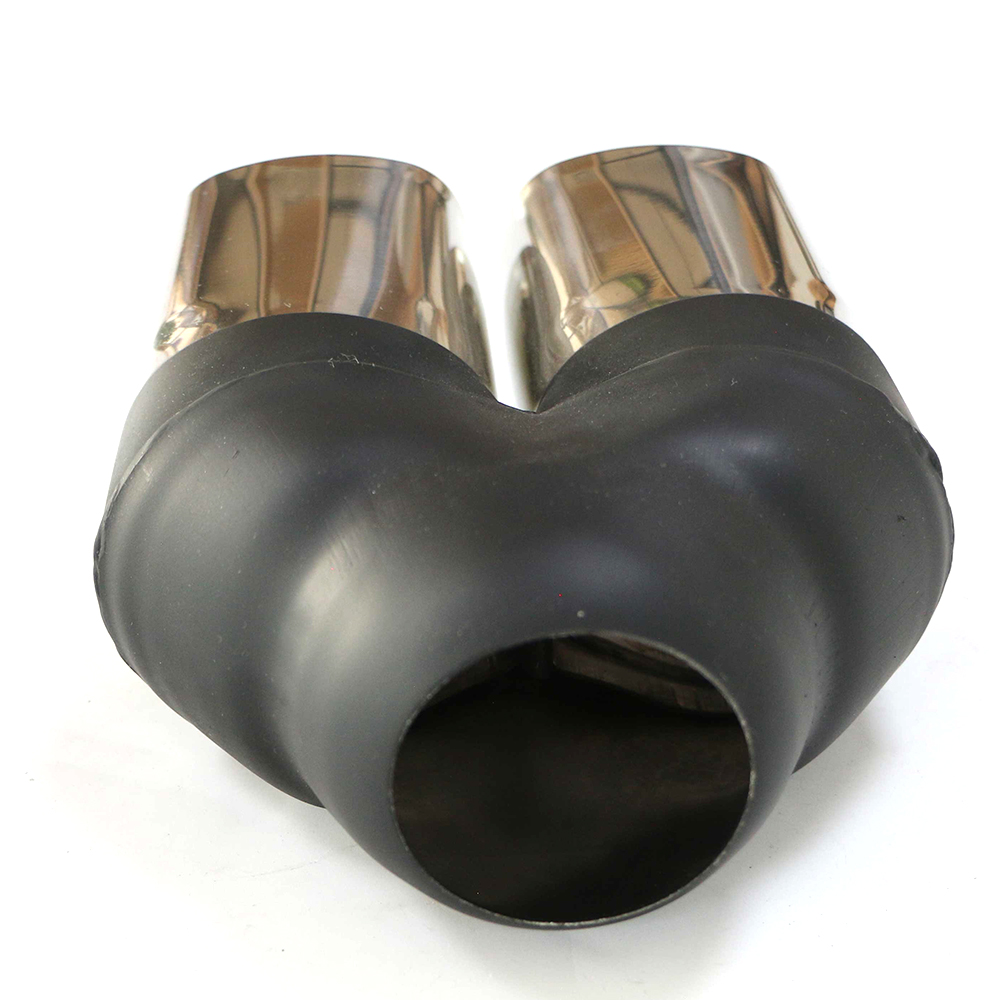 Stainless Steel Black Painted Single Wall Exhaust Tip