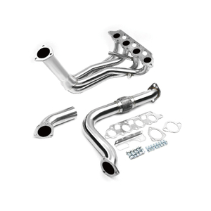 FORD FOCUS ZETEC ZX3/ZX5 LONG TUBE RACE Stainless Steel 321 Mirror Polished Exhaust Header