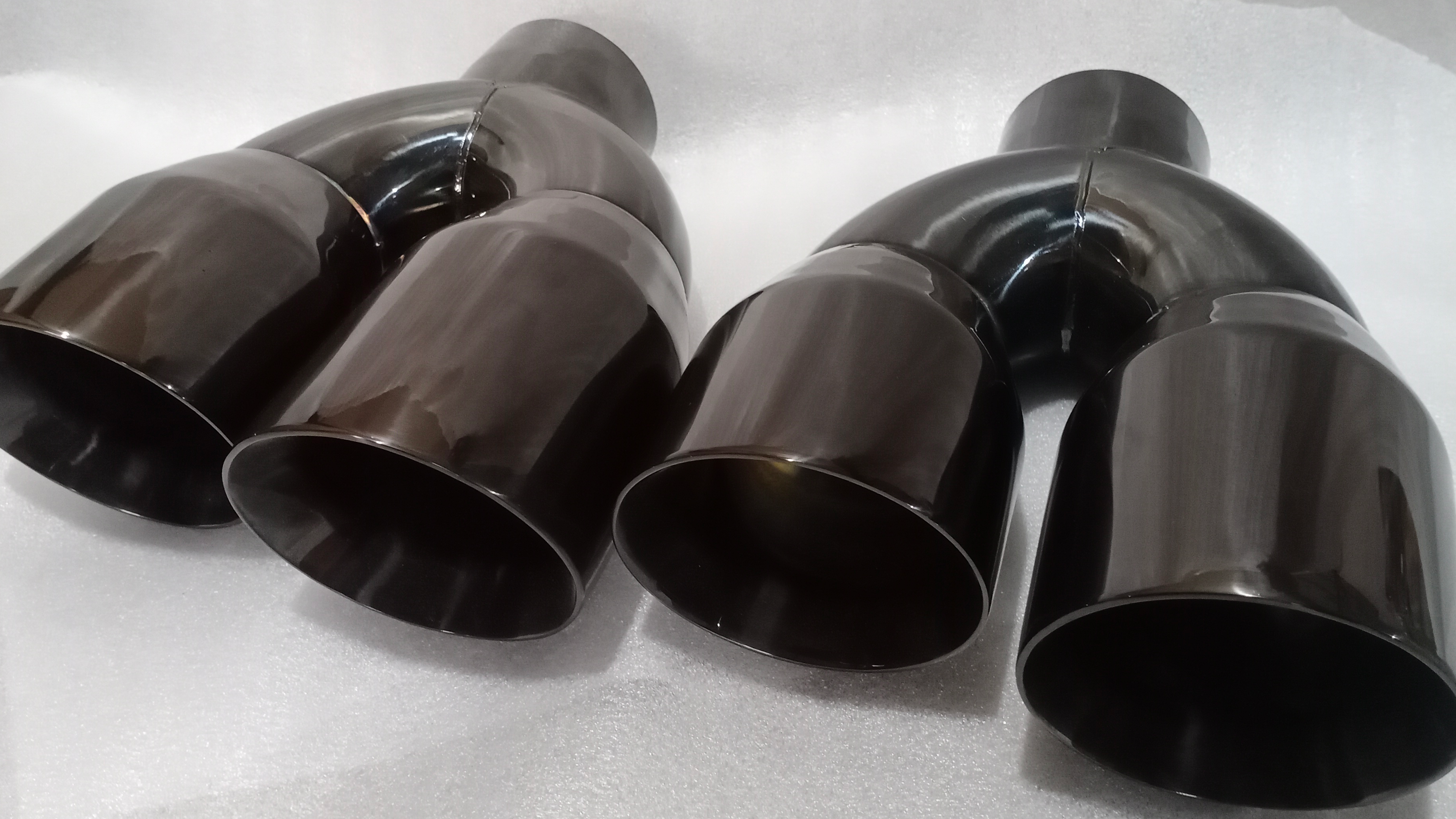 Do you know the black color difference between exhaust tips?