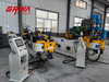 CNC tube bending machine with touch screen interface, multi-axis servo drive, and automatic bending program control.