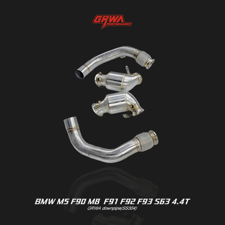 Stainless steel BMW M8 exhaust system improves airflow, turbo efficiency, and performance with precision fitment.