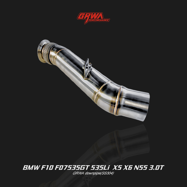 Precision BMW 5 Series F10 exhaust pipe upgrade boosts N55 turbo efficiency and delivers a deeper exhaust tone.