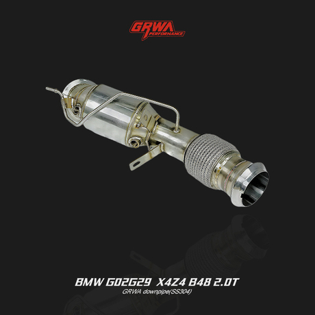 -performance BMW G29 Z4 B48 downpipe improves turbo response, flow, and power for BMW Z4 performance exhaust system upgrade.