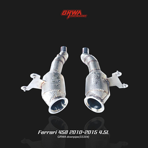 Ferrari 458 4.5L downpipe enhances airflow, improves Ferrari 458 exhaust sound, and boosts performance upgrades.
