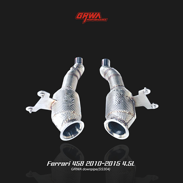Ferrari 458 4.5L downpipe enhances airflow, improves Ferrari 458 exhaust sound, and boosts performance upgrades.