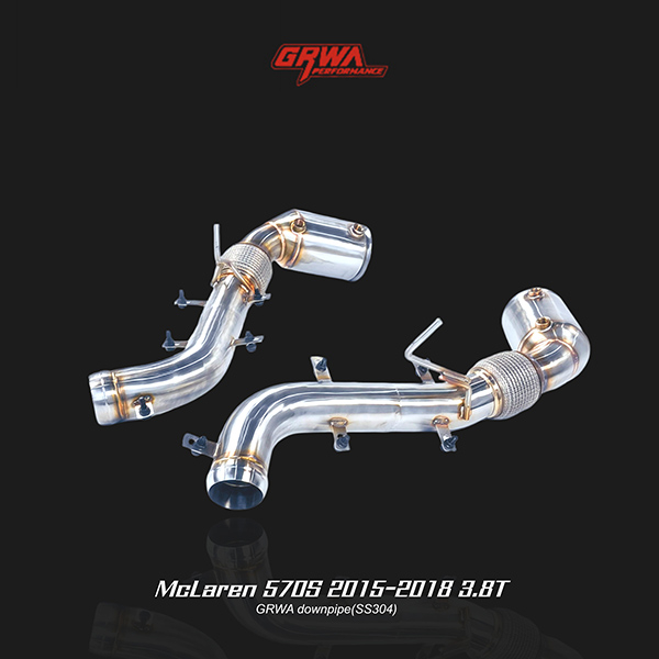High-performance McLaren 570S 3.8T downpipe improves turbo response and 570S exhaust performance.