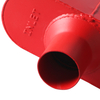 High Quality Aluminized Red Painted Flowmaste Exhaust Muffler