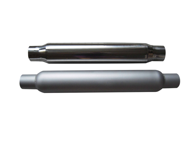 GRWA Lron SILVER Painted Exhaust Muffler
