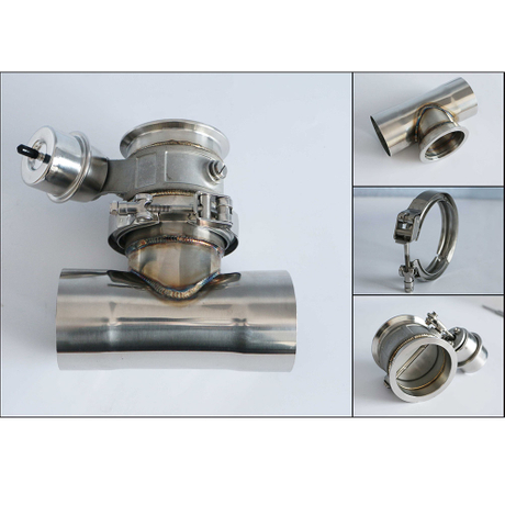 Grwa Universal Ss304 Electronic Exhaust Power Valve Body with T Pipe