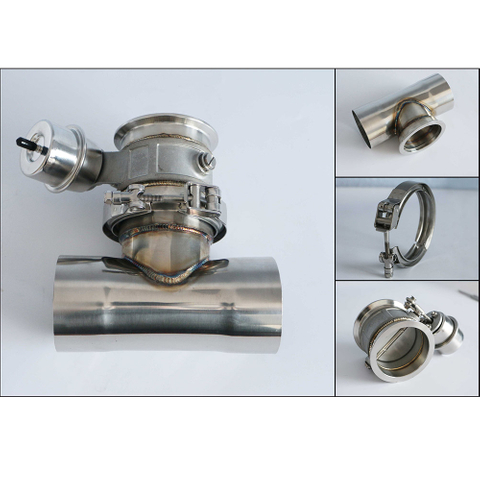 Grwa Universal Ss304 Electronic Exhaust Power Valve Body with T Pipe