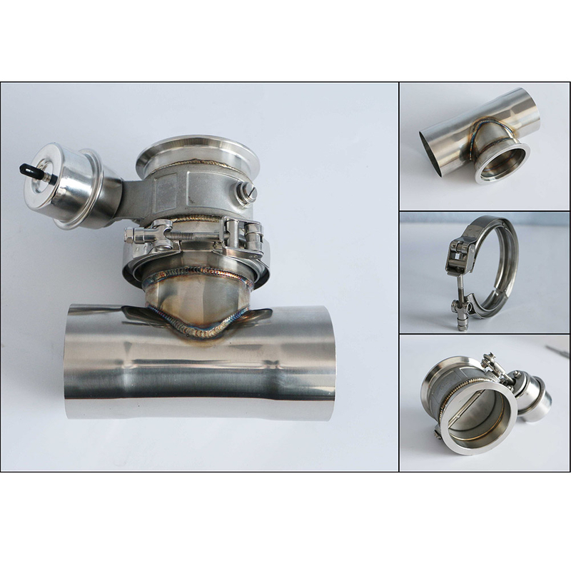 Grwa Universal Ss304 Electronic Exhaust Power Valve Body with T Pipe