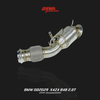 Precision BMW B48 downpipe fits G29 Z4 and G02 X4 models, optimizing flow and sound for BMW Z4 performance exhaust system.