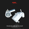  Precision downpipe enhances turbo spool for Porsche 911 992 exhaust and performance tuning.