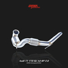 stainless downpipe for Audi TT TTS 8J enhances turbo spool and supports upgrades to the audi a3 downpipe and exhaust setup.