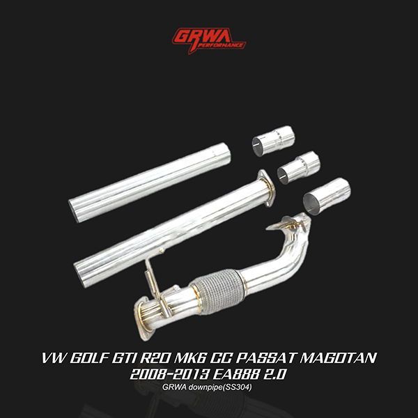 Durable downpipe compatible with volkswagen passat exhaust parts for improved efficiency and smoother exhaust flow.