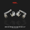 BMW M5 downpipes designed for the F90 S63 engine boost exhaust gas flow, reduce turbo lag, and enhance throttle response.