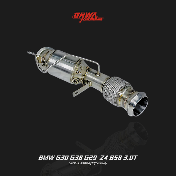 BMW Z4 B58 performance downpipe enhances turbo boost, airflow, and overall BMW Z4 exhaust system efficiency.