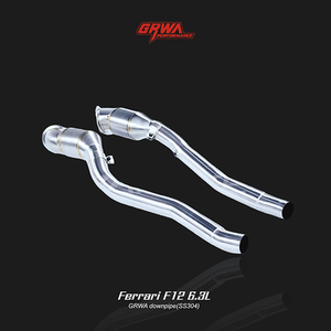 Ferrari F12 6.3L downpipe improves airflow, boosts performance, and enhances Ferrari F12 exhaust system tone.