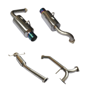 Cat Back Exhaust ~03-07 Mazda 6 Dual Muffler N1 4" Stainless Steel 201 Mirror Polished Exhaust System
