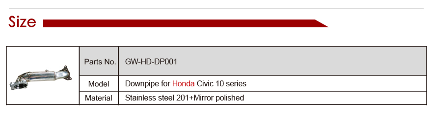 exhaust downpipe
