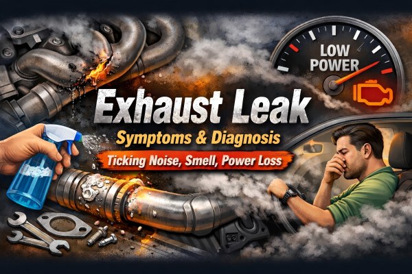 Exhaust Leak Symptoms & Diagnosis:Ticking Noise, Smell, Power Loss
